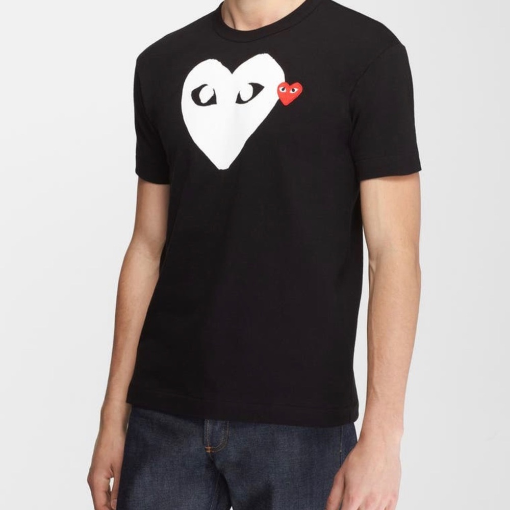 Comme Des Garçons X-Ray Heart Logo Graphic Tee